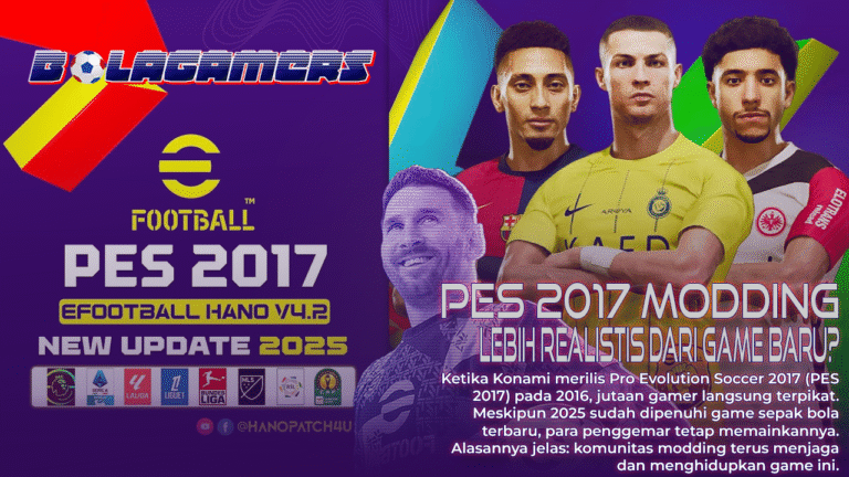 PES 2017 Masih Jadi Primadona di 2025 Berkat Modding, Lebih Realistis dari Game Baru