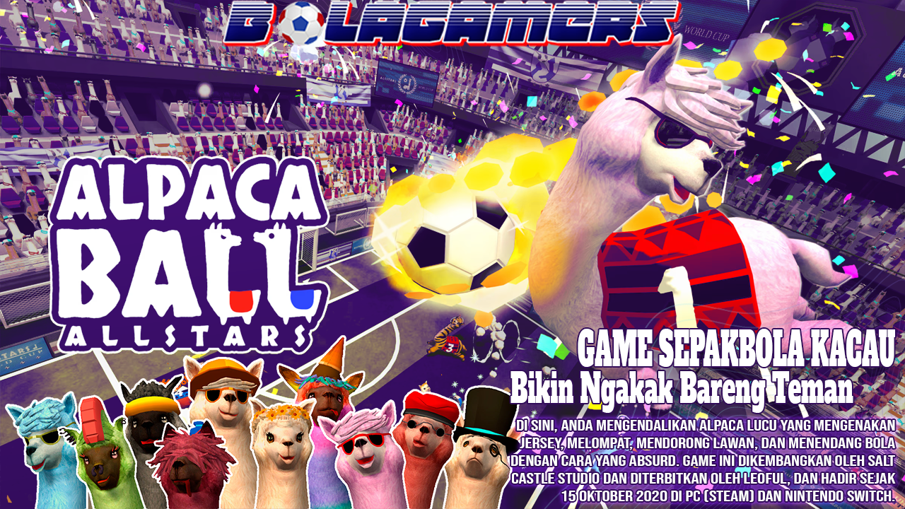 Alpaca Ball Allstars Sepakbola Kacau yang Bikin Ngakak Bareng Teman