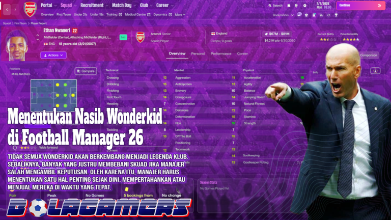 Jangan Salah Langkah Cara Menentukan Nasib Wonderkid di Football Manager 26