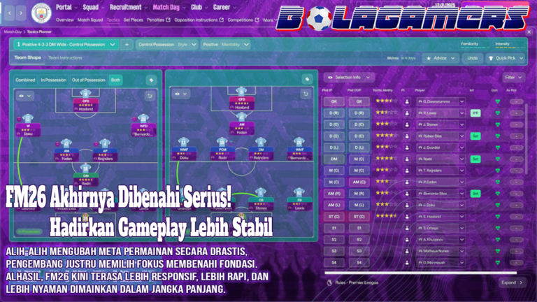 FM26 Akhirnya Dibenahi Serius! Patch 26.1.2 Hadirkan Gameplay Lebih Stabil dan UI Lebih Cerdas