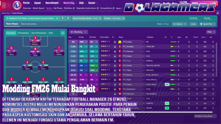 Modding FM26 Mulai Bangkit, Tool Ini Berpotensi Menyelamatkan UI Football Manager 26