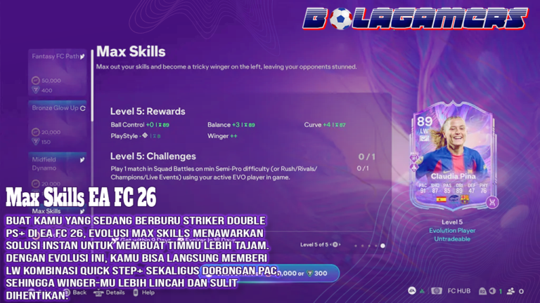 Max Skills EA FC 26 Forward PS+ yang Wajib Kamu Masukkan ke Tim Sekarang!