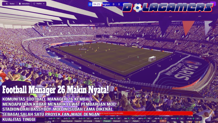 Football Manager 26 Makin Nyata! Mod Stadion BassyBoy Ini Tingkatkan Visual Secara Drastis