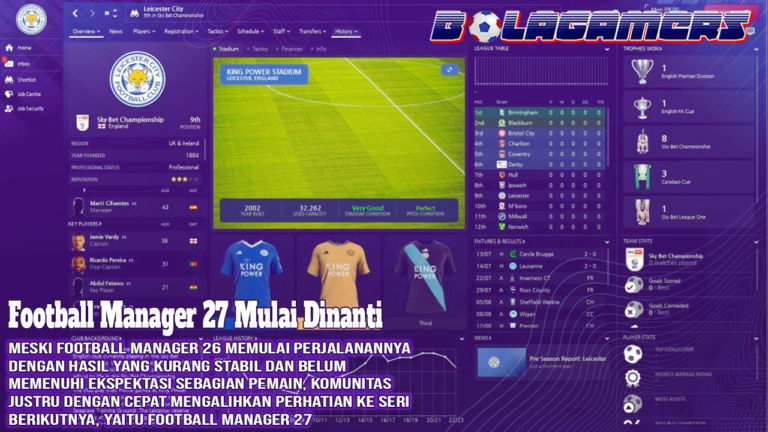 Football Manager 27 Mulai Dinanti Deretan Save Rebuild Paling Menantang dari Klub-Klub yang Terpuruk