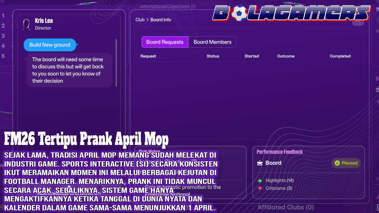 Pemain FM26 Tertipu Prank April Mop Cedera Parah Ternyata Cuma Akal-Akalan